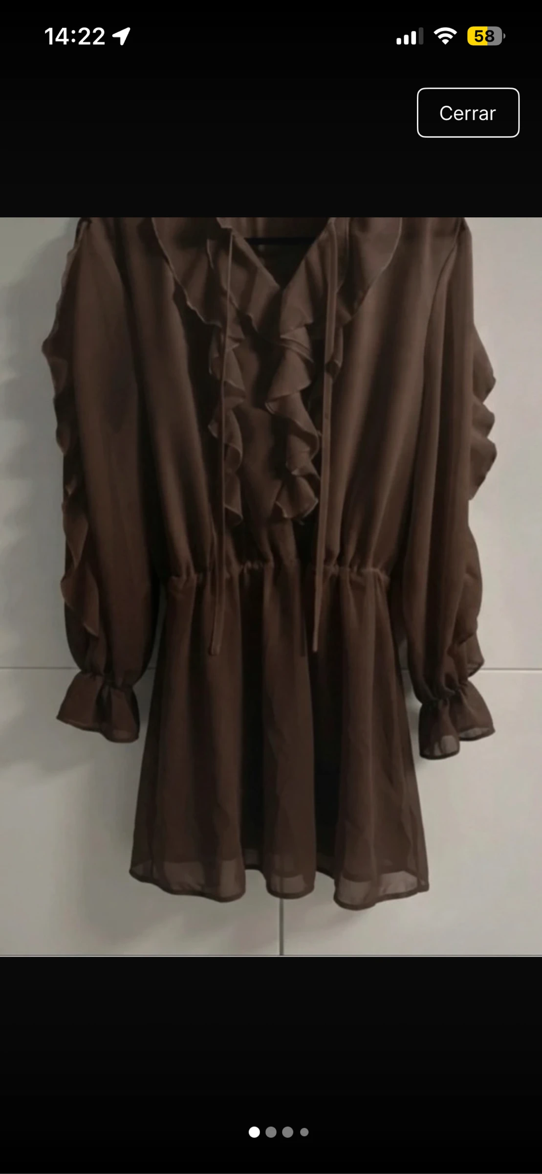 Vestido marrón fresquito